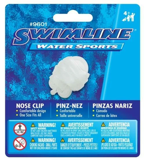 Clip de nariz Swimline y correa de cabeza de látex pellizco nariz carril entrenamiento natación clase 9601 Foto 1 de 1