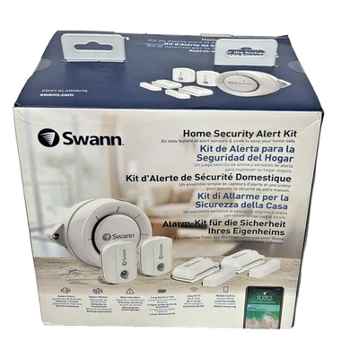 SWANN WiFi Home Security Kit - 5 Alert Sensors &  Indoor Siren - Image 1 of 4