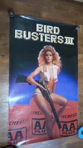 WINCHESTER BIRD BUSTER III SEXY GIRL HUNTING ADVERTISING SHOTGUN POSTER 17x28” - Picture 1 of 1