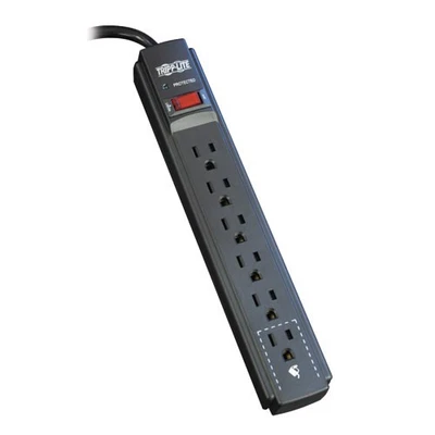 Tripp Lite 15FT 6 Outlet Surge Protector - Black - Image 1 of 2