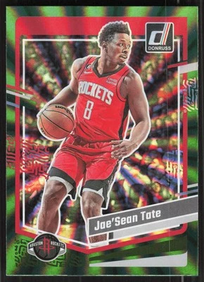 Jae'Sean Tate, 2023-24 Donruss, #171, Houston Rockets, Green Laser - Image 1 of 2