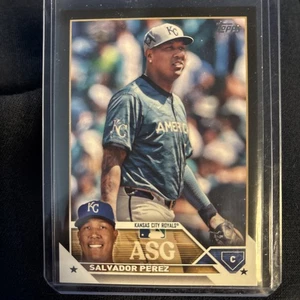 SALVADOR PEREZ 2023 TOPPS ALL STAR GAME BLACK PARALLEL  141/299 #ASG-42 - Picture 1 of 2