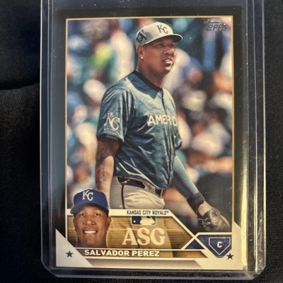 SALVADOR PEREZ 2023 TOPPS ALL STAR GAME BLACK PARALLEL  141/299 #ASG-42 - Image 1 of 2