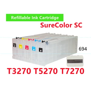 5 Empty Refillable Ink Cartridge T694 694 T7270 T5270 T3270 chip resetter * - Picture 1 of 2