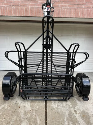 2015 KENDON STAND-UP 3 RAIL MOTORCYCLE TRAILER GREAT CONDITION - Image 1 of 4