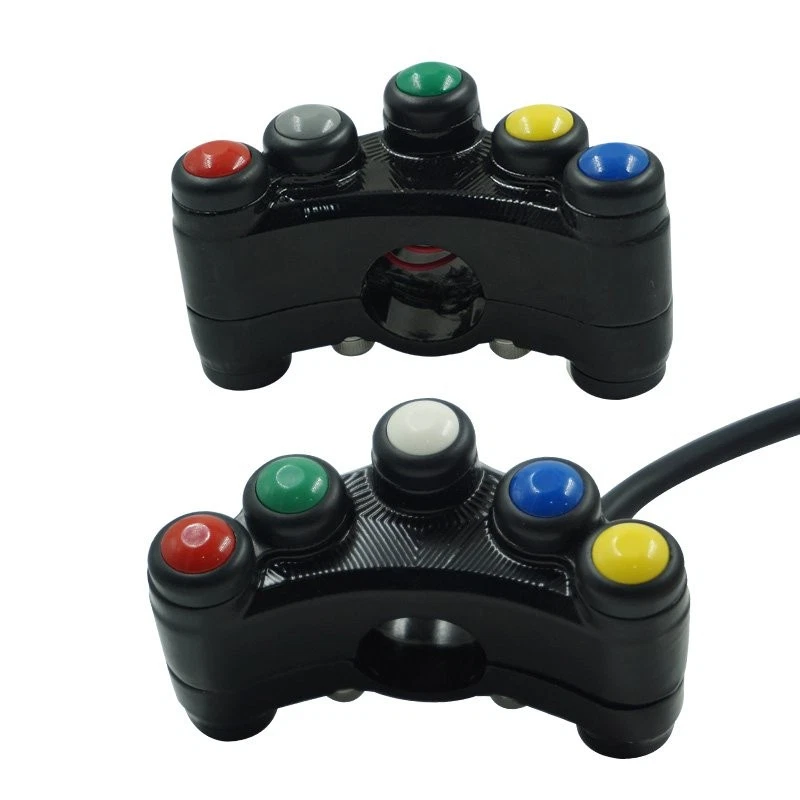 Aluminum 7/8" 22mm Motorcycle Switches Handlebar Mount Headlight Turn Signal Fog - Image 1 of 4