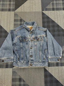 Vintage 70s Levi's Denim Jean Jacket Size 6 Orange Tab USA Made - Picture 1 of 6