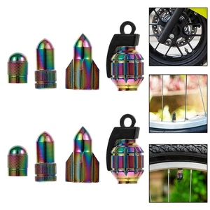  8 Pcs Bike Tire Valve Cap Replaceable Valves Caps Professional Air - Picture 1 of 12