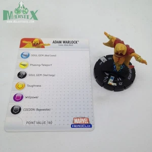 Heroclix Secret Invasion Set Adam Warlock #047 seltene Figur mit Karte! - Bild 1 von 1