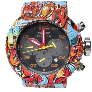 NEU Invicta Graffiti Pro Diver Herrenuhr 52mm, Stahl, Aqua Plating (36775) - Bild 1 von 13
