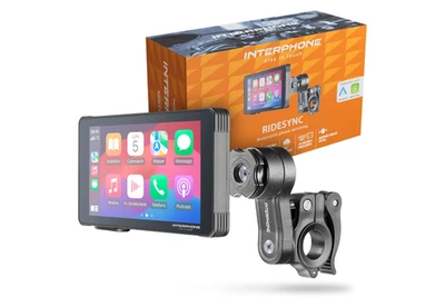 INTERPHONE Ridesync SYNC55 Motorrad Navi CarPlay für Apple, Android DEFEKT - Bild 1 von 3
