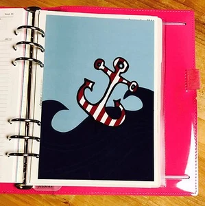 Anchor Two-Sided Dashboard for use with Filofax A5 - Picture 1 of 2