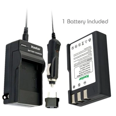 Kastar EN-EL9 Battery & Charger for Nikon D40 D40x D60 D3000 D5000