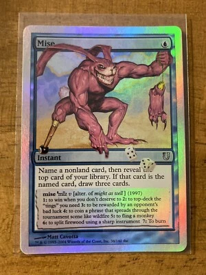 MTG✨MISE FOIL✨Unhinged MINT Uncommon Instant 2004 UNPLAYED M. Cavotta Art - Image 1 of 2