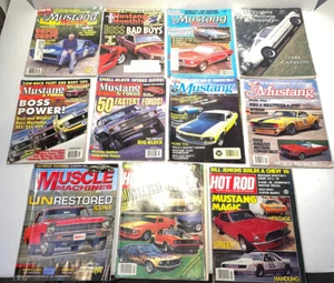 Lot of 11 1980s-90s Ford Mustang Magazines Vintage Cars Hot Rod - Picture 1 of 12