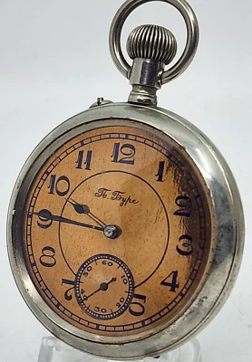 Antique Swiss Paul Buhre Павел Буре russian empire pocket watch  enamel dial - Image 1 of 4