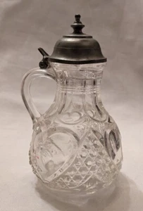 Antique Great with Thumbprint Syrup Dispenser  - Picture 1 of 8