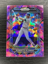 Roberto Alomar 2023 Panini Prizm Purple Cracked Ice Prizm #82