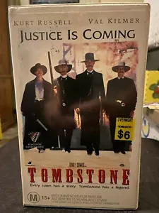 Tombstone Ex-rental VHS video tape Val Kilmer Western gunfighter Action movie - Picture 1 of 4