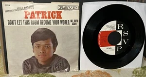 EX •45 Patrick RSVP 1119 Don't Let this Room Become your World Picture Sleeve 7” - Picture 1 of 5