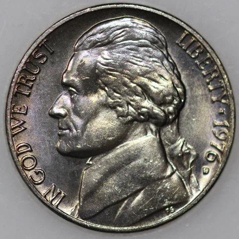 * 1976-D Jefferson Nickel, Popular Modern 5c Coin Uncirculated As Shown [AN02] Cover