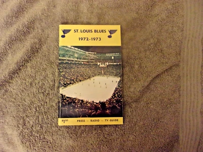 1972-73 ST LOUIS BLUES MEDIA GUIDE Yearbook GARRY UNGER 1973 Press Book Program - Image 1 of 4