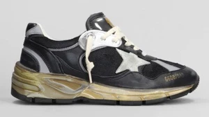 NW GOLDEN GOOSE sneakers DAD RUNNING GWF00199 F003270 BLACK - Picture 1 of 5
