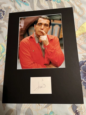 Perry Como American Singer Actor Signed Card UACC Reg Dealer Mounted Cover