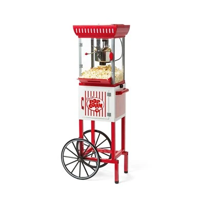 Máquina para hacer palomitas de maíz Nostalgia - Carro profesional con hervidor de agua de 2,5 OZ... Foto 1 de 4