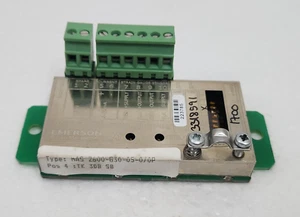 PLACA AMPLIFICADOR TRANSDUCTOR EMERSON MAS 2600, 4-20mA, PT100 - Imagen 1 de 8