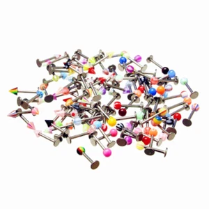 10-30 Labret Lippenpiercing Monroe Stecker 6-12mm Stab Acryl Tragus Ohr Piercing - Bild 1 von 9