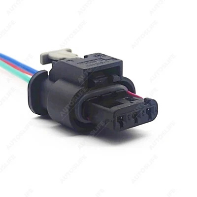 For 2017-2020 Tesla Model 3 3-Way Fog Lamp Fog Light Connector Harness Plug - Image 1 of 4