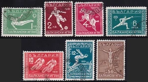 ai5723 Bulgaria 1931 Balkan Games Used #237-43 - Picture 1 of 2