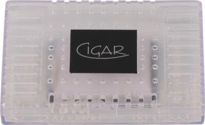 AP-Humidifier eckig transparent 25-50 Zigarren / Magnet / 16 x 96 x 66 mm - Bild 1 von 2