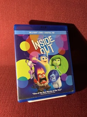 INSIDE OUT Blu-Ray + DVD 2015 3-Disc Set No Digital (Pics) FREE SHIPPING - Image 1 of 4