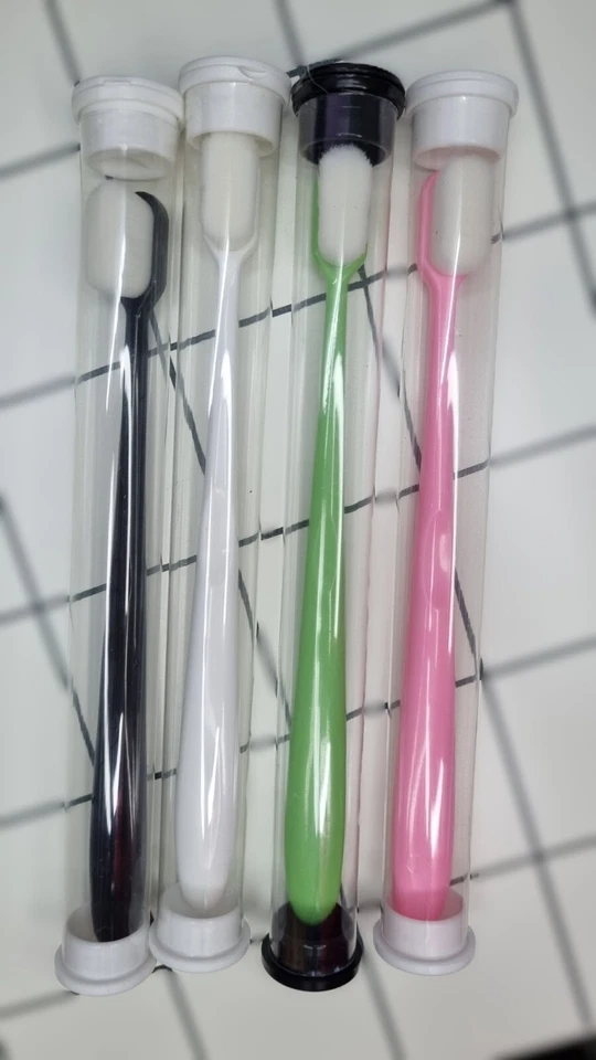 Flat ToothBrush Dental Replacement Brushes Head Micro Disposable ApplicatorsOral - Image 1 of 4