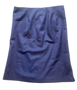 Vintage Pendleton Skirt Womens 16W (39x27) Navy Pencil A-line Wool USA Plus Lady - Picture 1 of 8