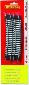 Lima Binario Curva 4 pz R22 22°,5 Scala Ho comp. per tutti Trenini 1:87 HT8301 - Picture 1 of 2