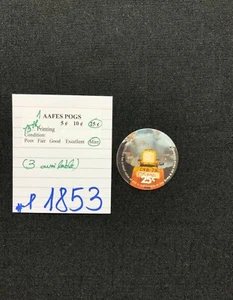 AAFES POGS, serie 15/impresión, 1 pogs, 25¢, #p1853, como nuevo - Imagen 1 de 2