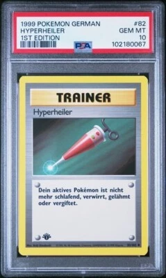 PSA 10 HYPERHEILER FULL  HEAL  82  BASE SET GERMAN 1ST EDITION POKEMON GEM MINT - Image 1 of 2