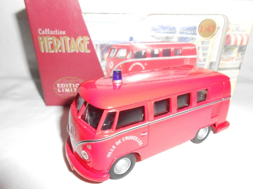 VOLKSWAGEN KOMBI DES SAPEURS POMPIERS DE CRUSEILLES  1/43ème - Photo 1/1