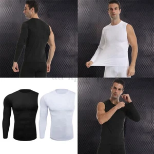 Sports Single Sleeve One Arm Compression Shirt Tight Workout Underwear Active - Picture 1 of 18
