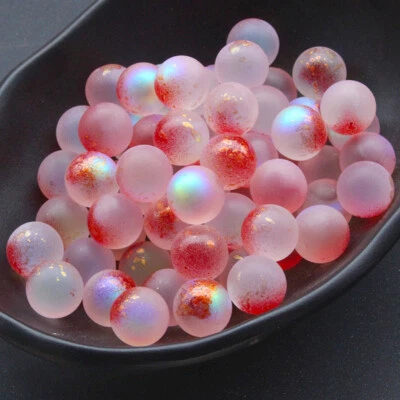 10pcs 12mm Round Sphere Ball No Hole Lampwork Glass Loose Beads For DIY Jewelry - Image 1 of 2