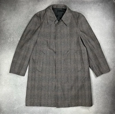 Dunn & Co Great Britain Men’s Vintage Wool Coat Check Plaid UK 46 / EU 56 / XL - Image 1 of 4