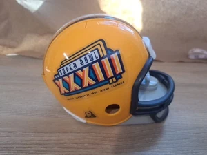 SUPER BOWL XXXIII MIni Helm Büro Organizer Display 1999 - Bild 1 von 15