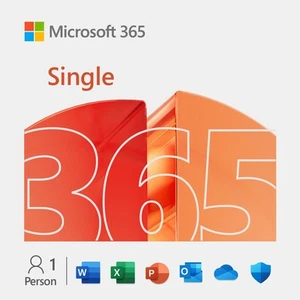 Microsoft Office 365 Single, 1 Nutzer 1 Jahr 5 Geräte Deutsch Digitaler Download - Bild 1 von 6