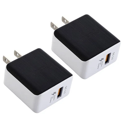 2x Adaptive Fast Charging USB Wall Plug Charger For Samsung Galaxy iPhone Google - Image 1 of 4