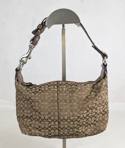 Borsa a mano Coach Signature Mini C marrone kaki mini bag - Foto 1 di 17