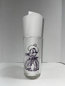 RAR Vintage Hardin Simmons University Cowboys Collegiate Wappen Coca Cola Glas - Bild 1 von 5