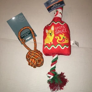 Lot of 2 dogs Pull Rope Toys / Greenbrier Kennel Club - Picture 1 of 1